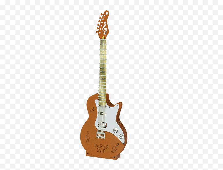 Electric Guitar Pop Up Card - Electric Guitar 3d Paper Emoji,Emoji Guitar
