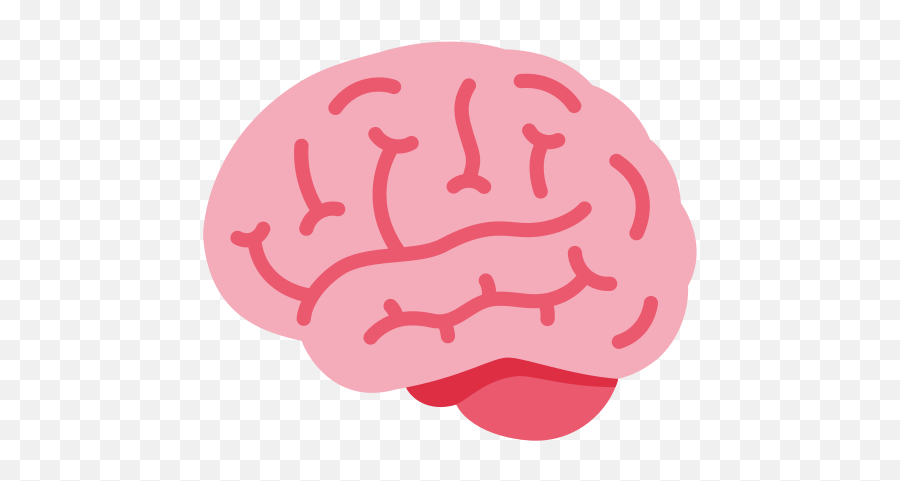 Brain Emoji - Brain Emoticon,Mind Emoji