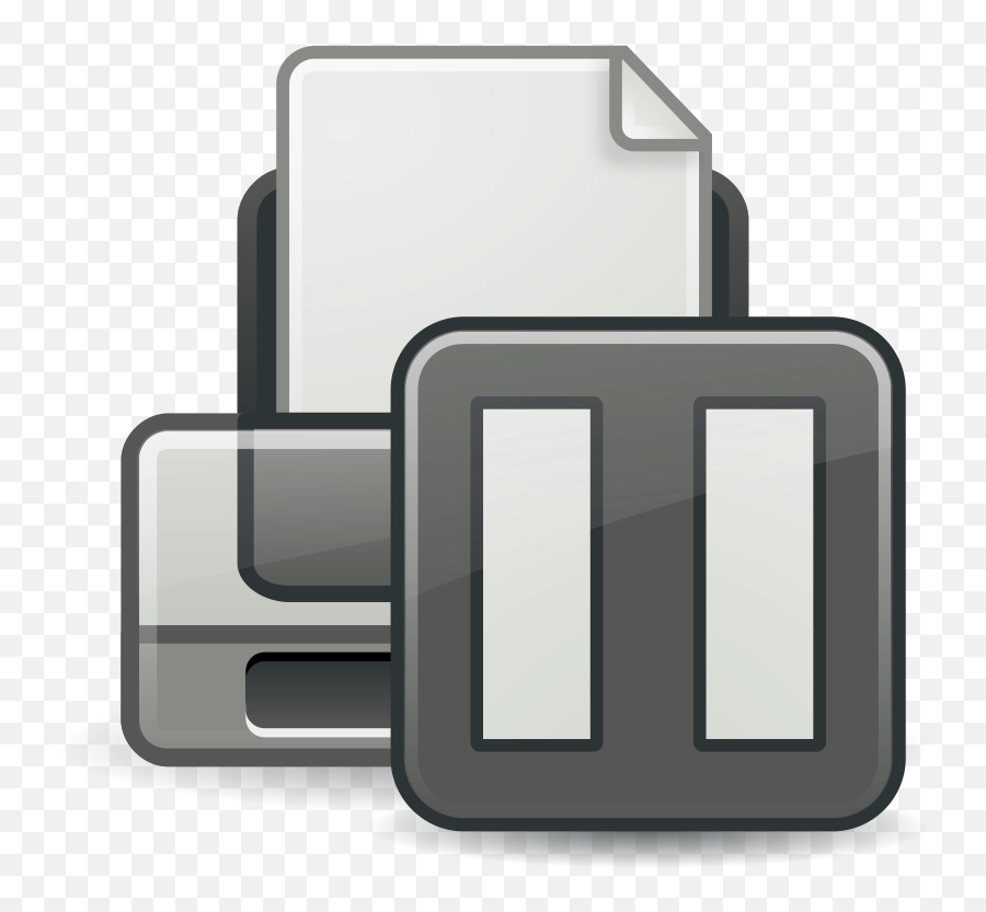 Download Free Png Printer Paused Icon - Icon Emoji,Printer Emoji