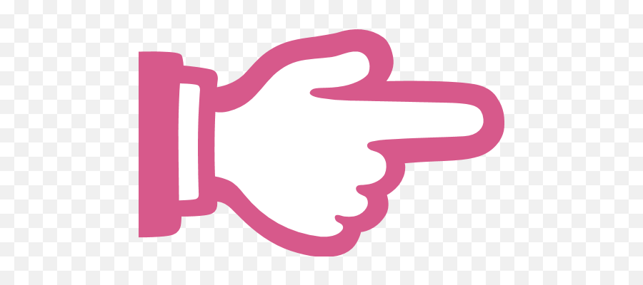 White Right Pointing Backhand Index Emoji For Facebook - Transparent Background Pointing Emoji Finger,Pointing Down Emoji