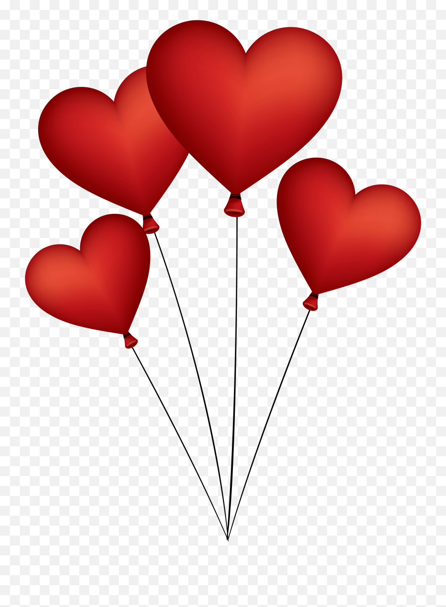 Love Heart Balloon Png Clipart - Png Format Heart Balloon Png Emoji,Floating Hearts Emoji