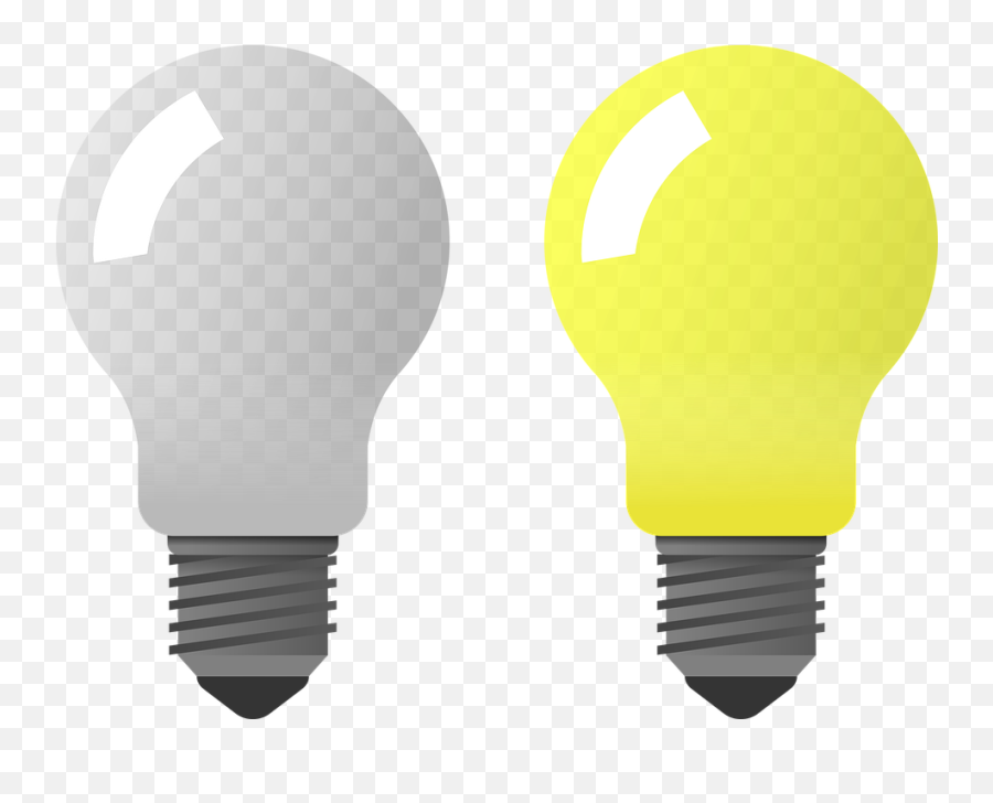 Free Light Bulb Idea Vectors - Light Bulb On Off Png Emoji,Thinking Emoticon