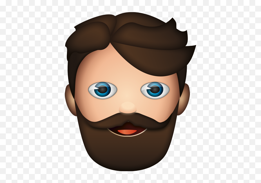 Emoji - Cartoon,Beard Emoji