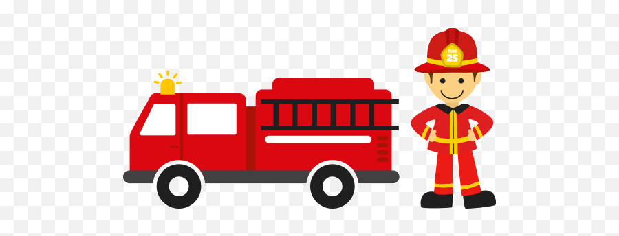 Fire Truck Clip Art Svg - Fireman Png Emoji,Fire Truck Emoji