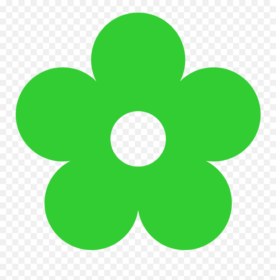 Dot Clipart Green Dot Green - Blue Flower Clipart Png Emoji,Green Dot Emoji