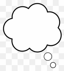 Free Discussion Meeting Vectors - White Thought Bubble Transparent Emoji