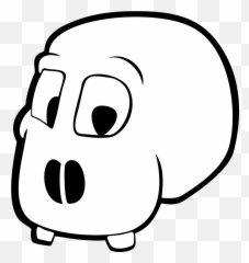 Cartoon Head Skeleton Skull Free Vector Emoji,Turtle Skull Emoji