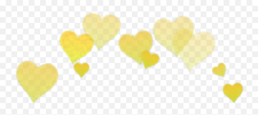 Snapchat Hearts Png Snapchat Hearts Png Transparent Free - Yellow Heart Crown Png Emoji,Yellow Heart Emoji