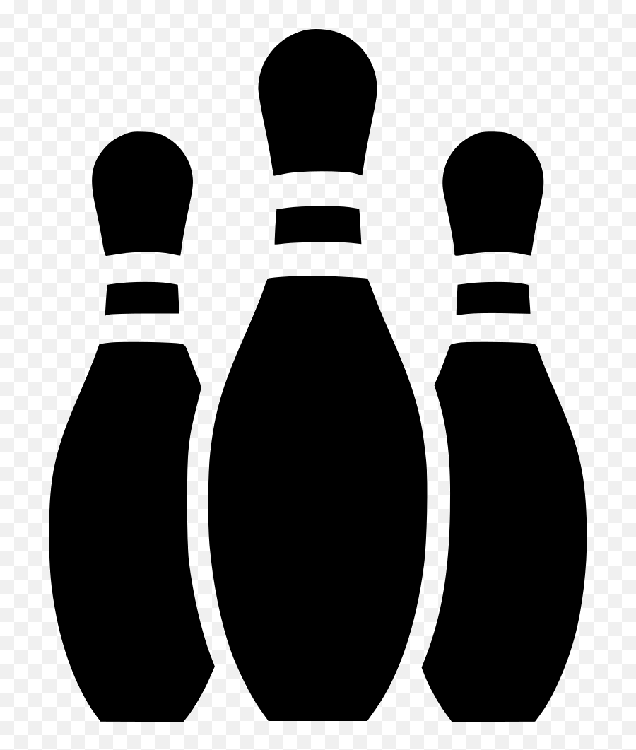 Bowling Icon Png Picture - Bowling Pin Black Clipart Emoji,Bowling Pin Emoji