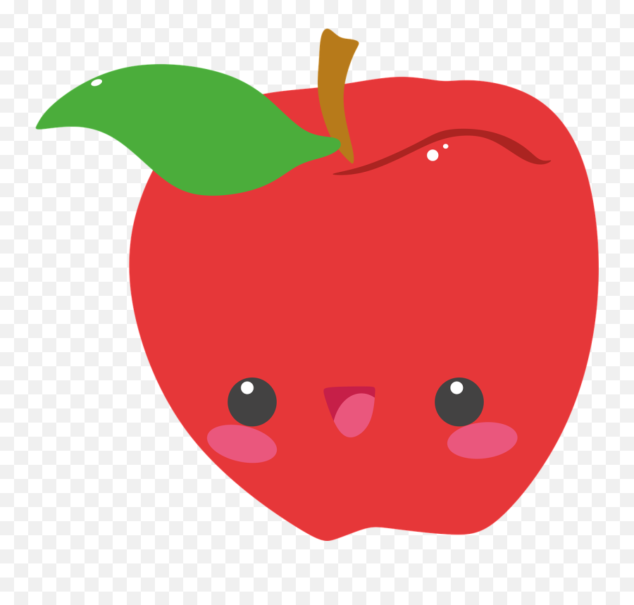 Apple Red Network Juicy Fruit - Cute Apple Cartoon Png Emoji,More Emojis For Iphone 6