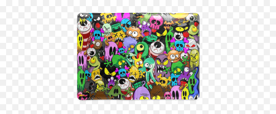 Monsters Doodles Characters Saga Custom Notebook A5 Id D409839 - Doodles Characters Emoji,Creepy Emoticon