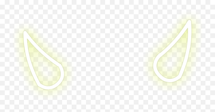Devil Horns Yellow Neon Horn Freetoedit - Earrings Emoji,Metal Horn Emoji