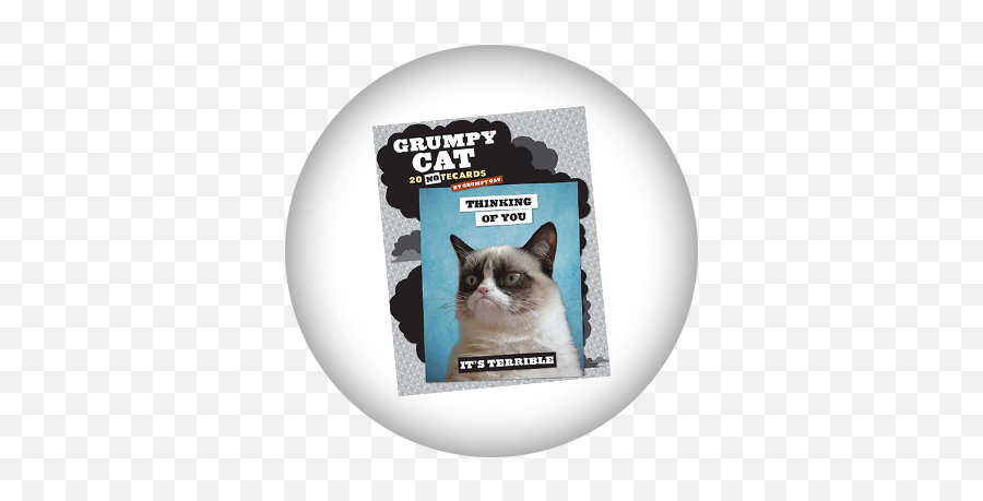 Grumpy Cat Note Cards - Grumpy Cat Grumpy Cat Emoji,Grumpy Cat Emoji