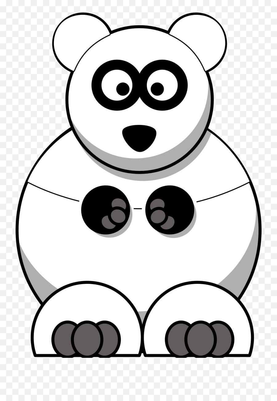 Cartoon Panda Black White Line Art Tattoo Tatoo Youtube - Polar Bear Cartoon Png Emoji,Honey Badger Emoji