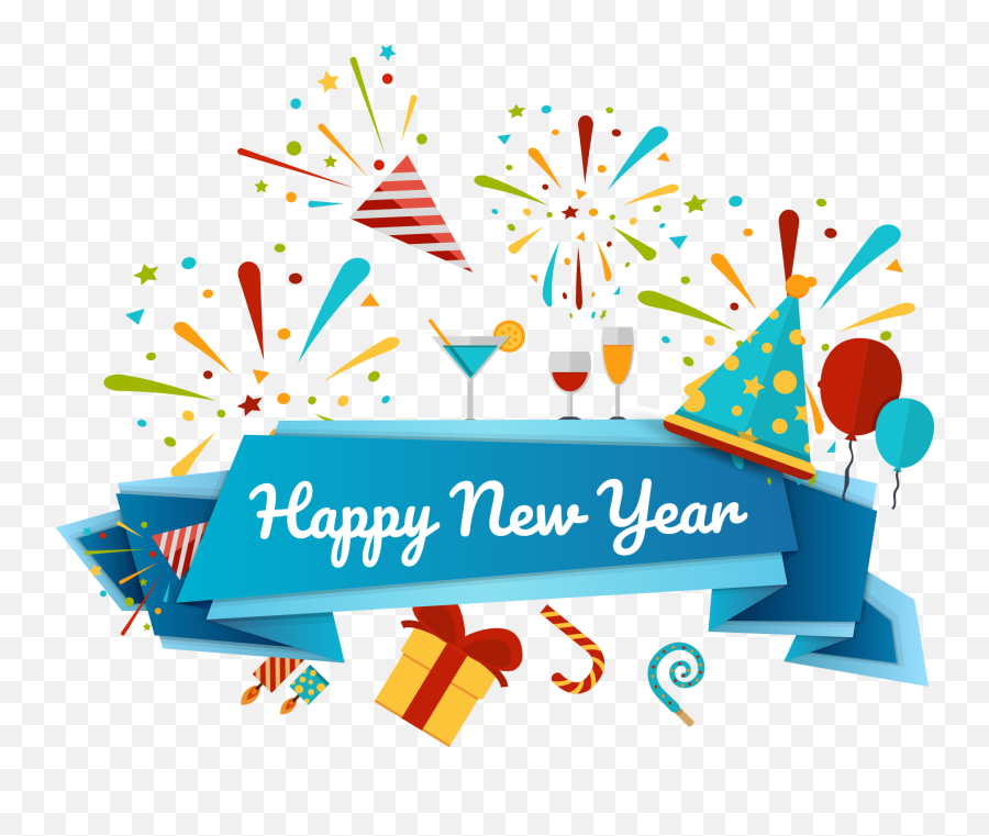 Happy New Year Png Image Free Download Searchpngcom - Happy New Years Png Emoji,Emoji New Years