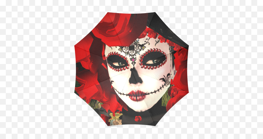 Us 2999 Interestprint Stylish Sugar Skull Foldable Umbrella 43 Arc - Umbrella Emoji,Sugar Skull Emoji