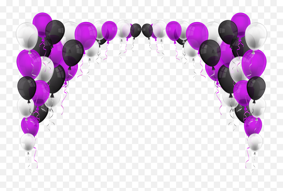 Balloon Decoration Clipart Png - Balloon Decoration Png Emoji,Emoji Balloon Arch