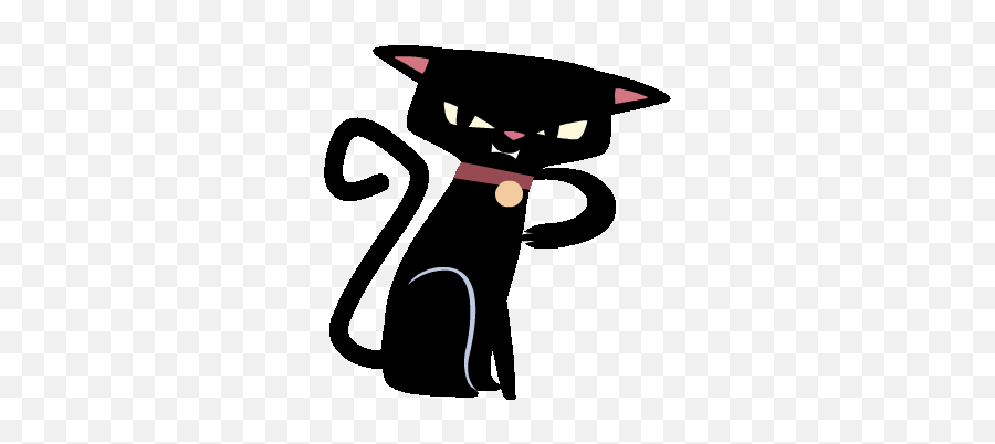 Top The Cats Out Stickers For Android U0026 Ios Gfycat - Cartoon Cat Scratch Gif Emoji,Black Cat Emoticon