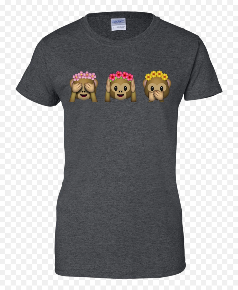 Emoji Monkeys Flower Crown T Shirt,Monkeys Emoji