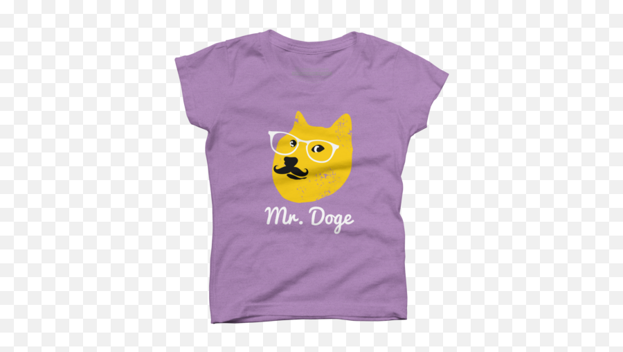 Pop Culture Girlu0027s T Shirts Design By Humans Page 2 - Smiley Emoji,Doge Emoticon