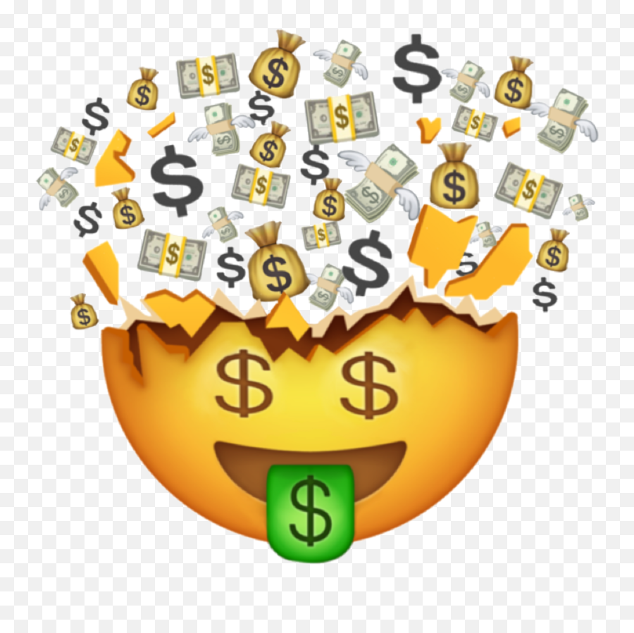 Emoji Money Custom Customemoji Sticker By - Transparent Mind Blown Emoji Png,Custom Made Emoji