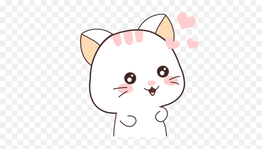 Cute Kawaii Soft Uwu White Cat Sticker By Pluiebts - Squitten Emoji,White Cat Emoji