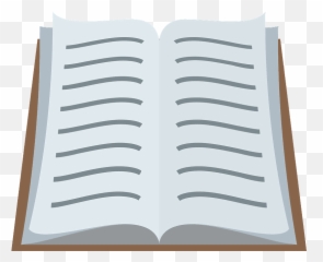 Open Book Emoji Clipart - Storybook