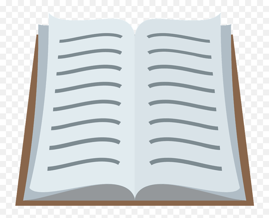 Open Book Emoji Clipart - Storybook Emoji,Notebook Emoji Png