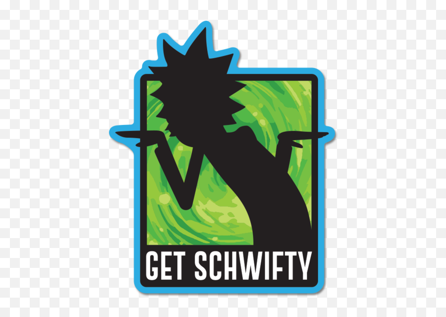 Rick And Morty Stickers Get Schwifty - Png Rick And Morty Logo Emoji,Rick And Morty Emojis
