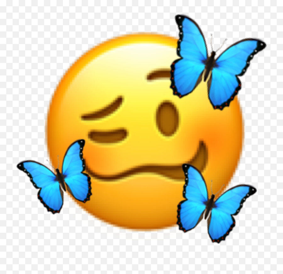 Butterflys Butterflies Embarrassed - Cute Butterfly Emoji,Butterfly Emoticon