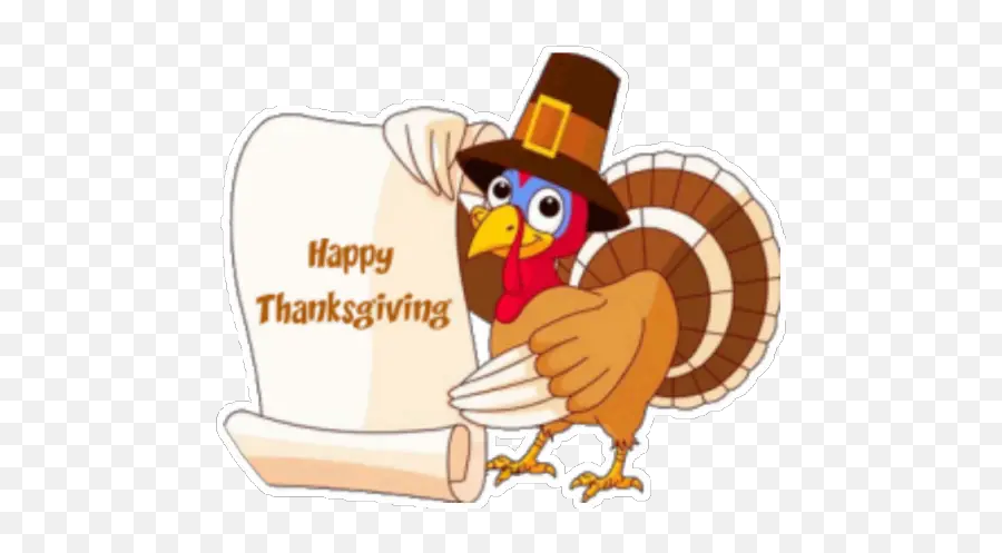 Thanksgiving Stickers For Whatsapp - Turkey Clipart Happy Thanksgiving Emoji,Happy Thanksgiving Emoji