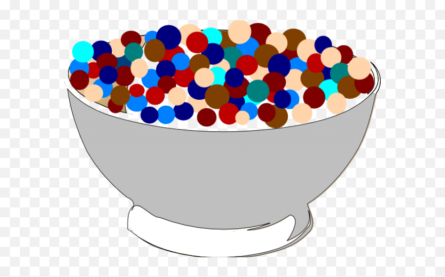 Cartoon Bowl Of Cereal Clipart - Bowl Of Cereal Clipart Emoji,Cereal Emoji