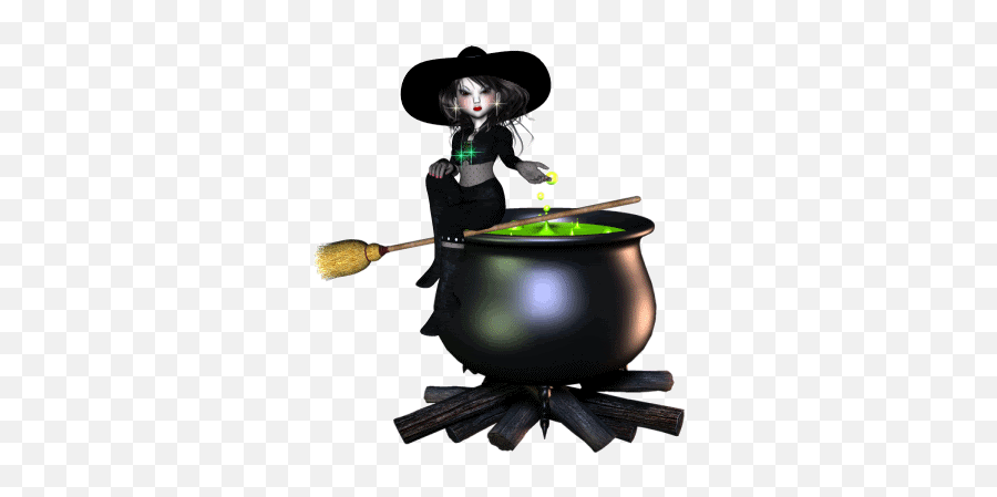Gifs De Brujas Hermosas Gifs Animados De Brujas - Cauldron Animated Witch Gif Emoji,Emoticones Con Movimiento Para Whatsapp