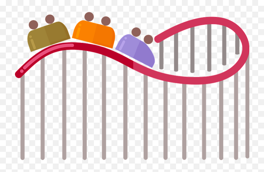 Roller Coaster Clipart - Horizontal Emoji,Roller Coaster Emoticon