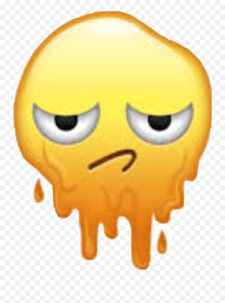 Bored Melting Freetoedit - Smiley Emoji,Melting Emoji
