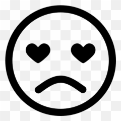 Sad Love Emoticon Icons - Emoji