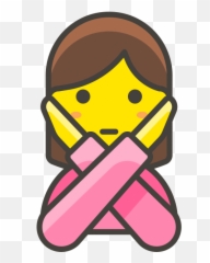 Download Hd Woman Gesturing No Emoji - Reject Icon Png,Emoji Vector