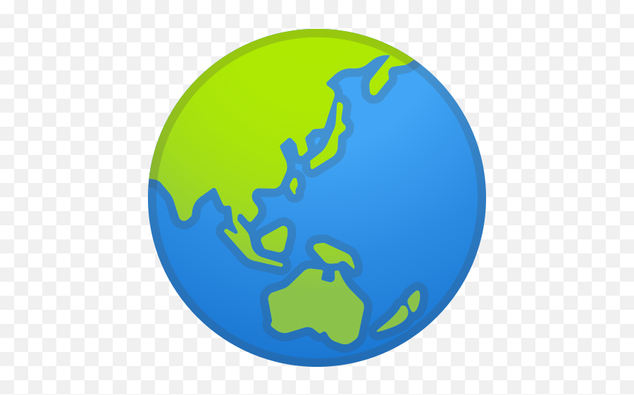 Globe Showing Asia - Emoji,Australia Emoji