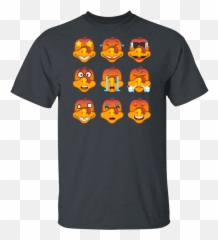 Turkey Emoji Funny Thanksgiving Christmas Shirt - Summon Demons Shirt,Turkey Emoji