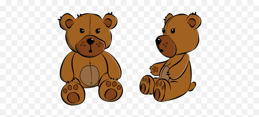 Vector Image Of Stitched Teddy Bear - Transparent Cartoon Teddy Bear Png Emoji,Bear Hug Emoji