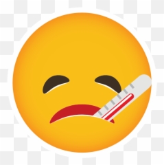 Phone Emoji Sticker Sick -