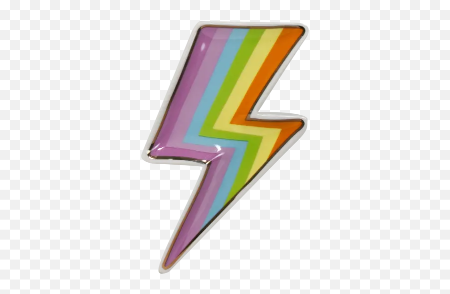 Rainbow Lightning Trinket Tray - Graphics Emoji,Lightning Emoji