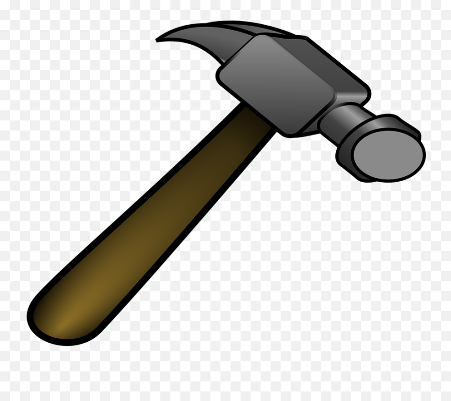 Nail Head Clipart Transparent - Transparent Background Hammer Clipart Emoji,Emoji Hammer