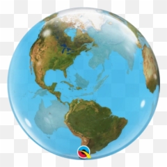 Outer Space Balloons - Qualatex Bubble Planet Earth Emoji,Outer Space Emoji