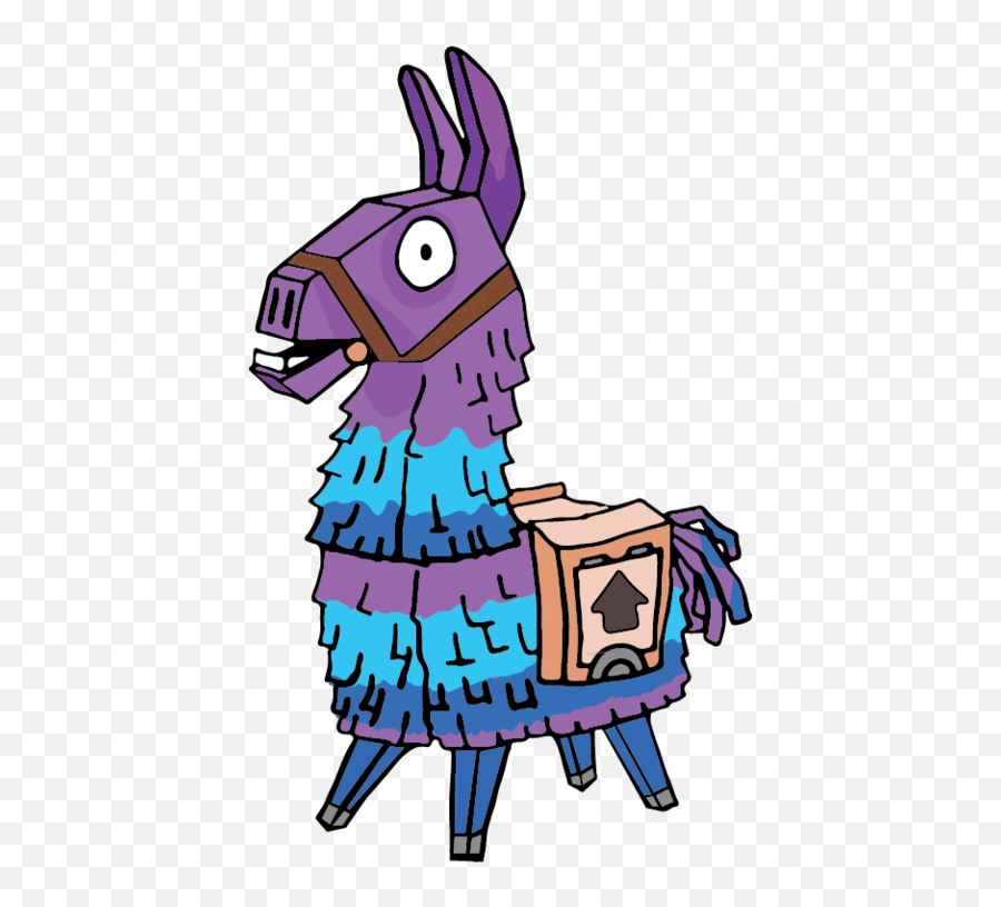 Llama Fortnite Svg Silhouette Cameo Cricut Design - Dibujos Fortnite Loot Llama Drawing Emoji,Fortnite Emoji