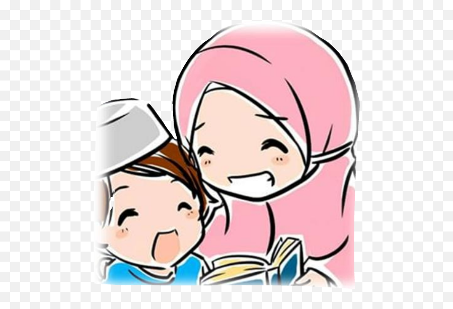 Baby Mommy Muslim Hijab Freetoedit - Clip Art Emoji,Hijab Emoji