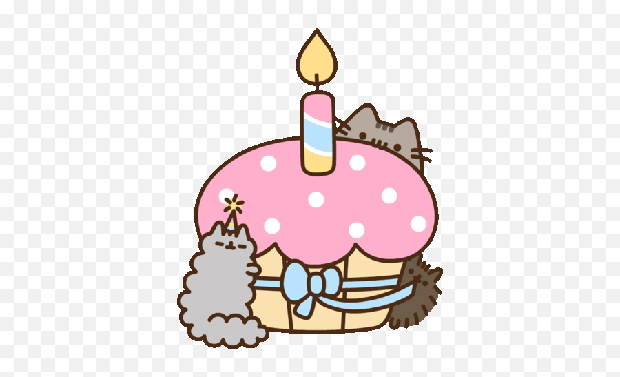Cute Cake Birthday Birthdaycake Happybirthday Cupcake - Pusheen Birthday Transparent Emoji,Birthday Cake Emoji Art