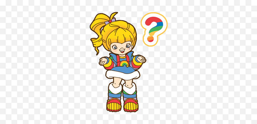 Rainbow Brite Stickers By Hallmark Labs Llc - Rainbow Brite Stickers Png Emoji,Emoji Horse And Arm