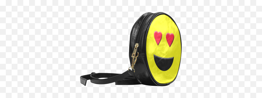 Emoticon Heart Smiley Round Sling Bag - Handbag Emoji,Emoticon Backpack