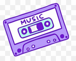 Cassette Cassettetape Music Retro Vintage Throwback Pur - Picsart Purple Aesthetic Stickers Emoji,Throwback Emoji